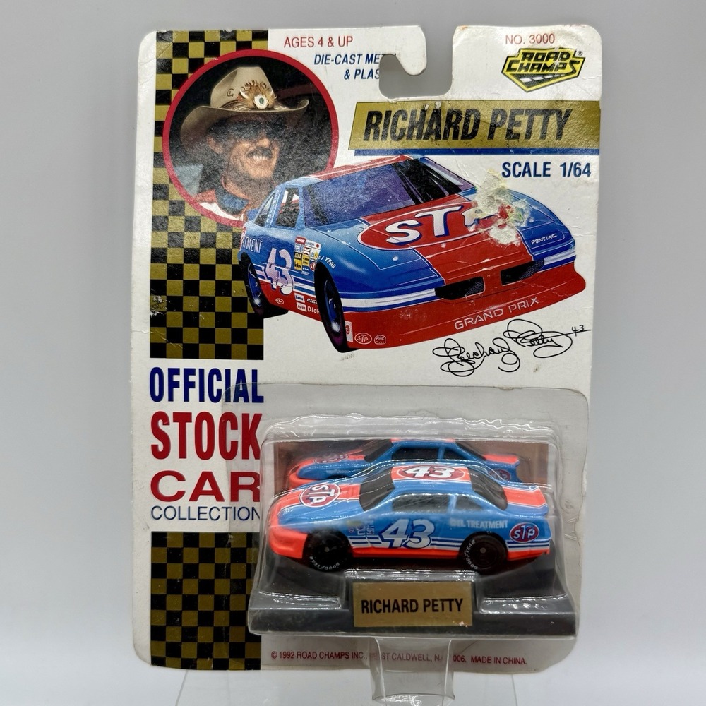 Road Champs Richard Petty 1992 #43 STP Grand‎ Prix NASCAR 1:64 Diecast Notes